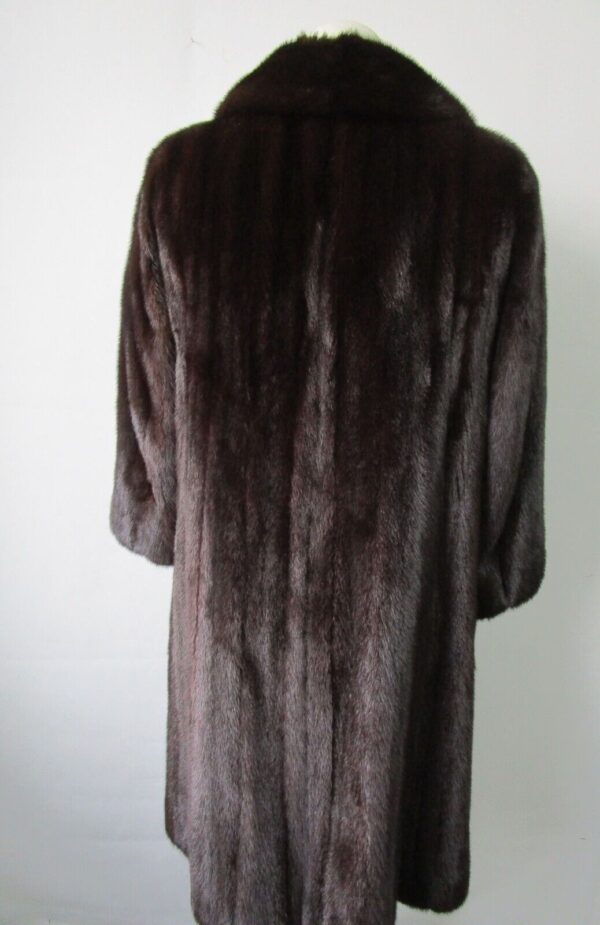 Women's Sz 8 Dark Ranch FEMALE Mink Fur Coat MINT Woman - Image 4