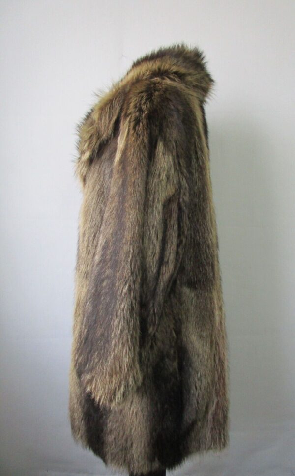 Men's Sz 44 / 46 Raccoon Fur Coat Jacket MINT MEN Man - Image 2