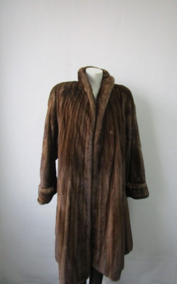 Women's Sz 8 Female American Legend Mink Fur Coat Jacket EXCELLENT - Image 4