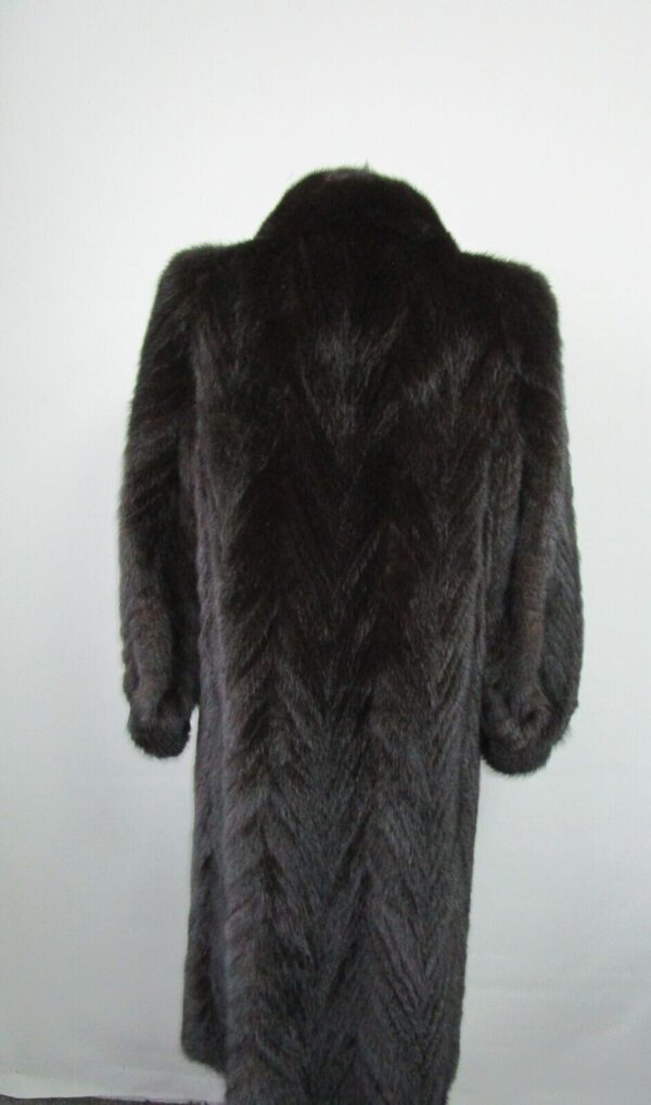 Women's Sz 6 Dark Ranch Mink Fur Coat Jacket MINT Woman - Image 3