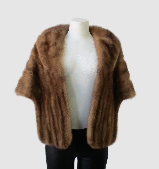 Mink Fur Stole Cape Wrap MINT Woman Women's Women's Wedding