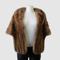 Mink Fur Stole Cape Wrap MINT Woman Women's Women's Wedding