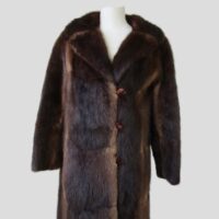 Muskrat Fur Coat Jacket Woman Mint+ Women's  Sz 6