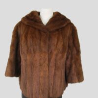 Mink Fur Coat Jacket Bolero MINT Woman Women's Sz 6