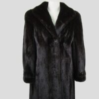 Mink Fur Coat Jacket SUPERB Woman Women's Sz 8 Natural Black
