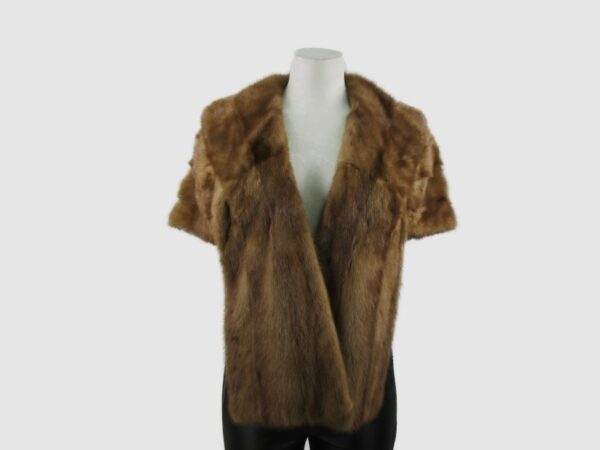 Mink Fur Stole Wrap Cape WEDDING Women's MINT