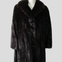 Mink Fur Coat Jacket Woman Women's Sz 6 Natural Dark Ranch SUPERB