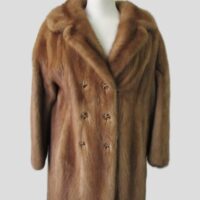 Mink Fur Coat Jacket Woman Women's Sz 6 MINT Natural Pastel