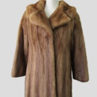 Mink Fur Coat Jacket MINT Sz 8 CANADA MAJESTIC Natural Pastel