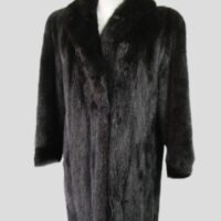 Mink Fur Coat Jacket Woman MINT Women’s Sz 10 Natural Black