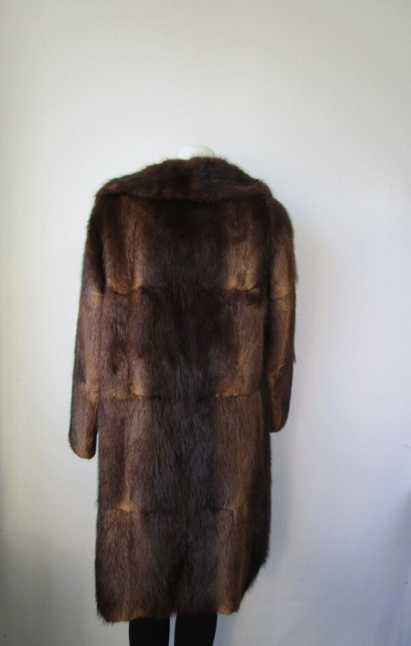 Women's Muskrat Fur Coat Jacket Woman Mint+ Sz 6 - Image 4