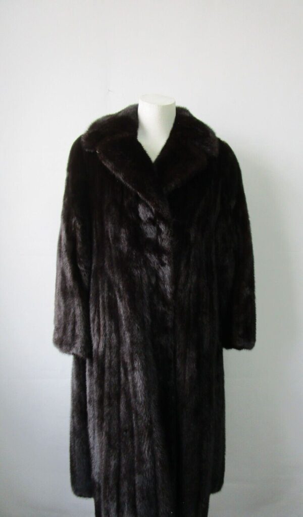 Women's Sz 6 Dark Ranch SUPERB Mink Fur Coat Woman