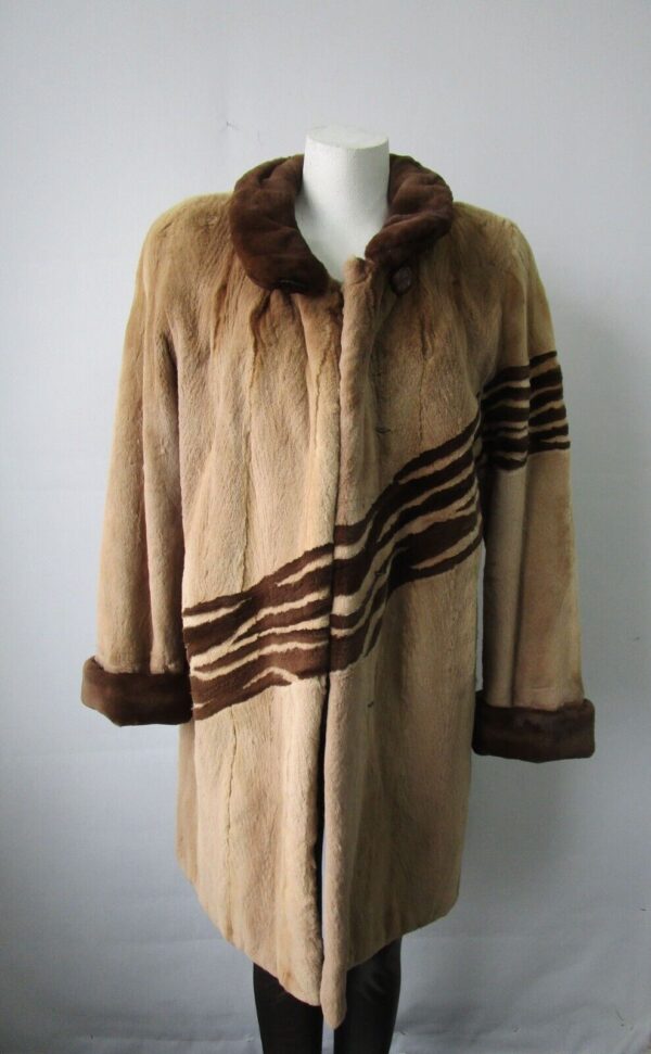 Women's Sz 6 SUPERB Sheared Mink Fur Coat Jacket Woman - Image 2