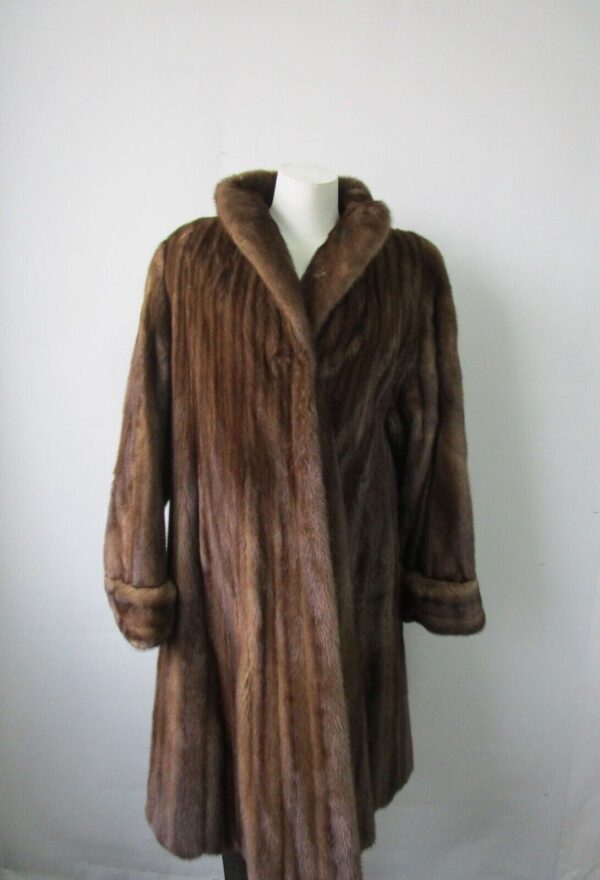 Women's Sz 8 Female American Legend Mink Fur Coat Jacket EXCELLENT