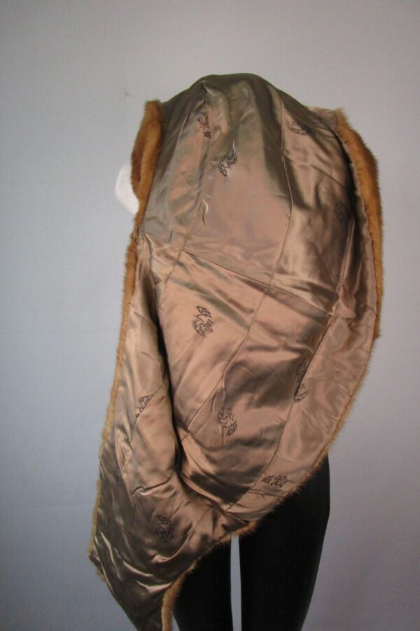 Women's MINT+ Real Mink Fur Stole Wrap Cape 52"" x 17" Wedding - Image 4