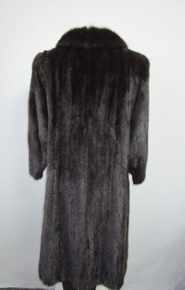 Women's Sz 6 Black Mink Fur Coat Jacket Woman MINT - Image 3