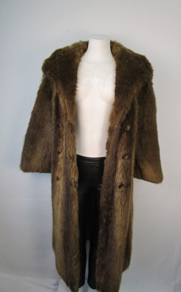 Women's Sz 6 Beaver Fur Coat Jacket MINT Woman - Image 2