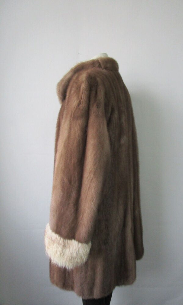 Women's Sz 10 Mink Fur Coat Jacket Fox Fur MINT+ Women - Image 4