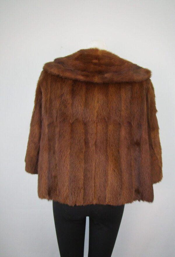 Women's Sz 6 Mink Fur Coat Jacket Bolero MINT Woman - Image 4