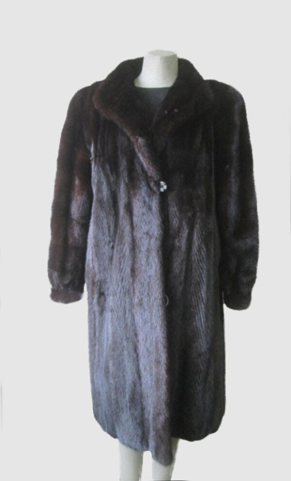 Mink Fur Coat Jacket MINT Women’s Sz 12 Dark Ranch Mink