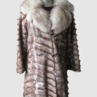 Fox Fur Coat with Fox Fur Collar MINT+ Women's Sz 4