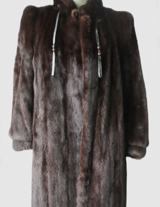 Mink Fur Coat Jacket Canadian Dark Ranch MINT+ Women’s Sz 10
