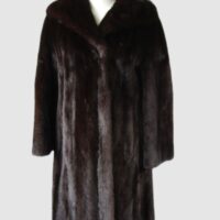 Mink Fur Coat Jacket MINT Women's  Sz 4/6 Canadian Dark Ranch Natural