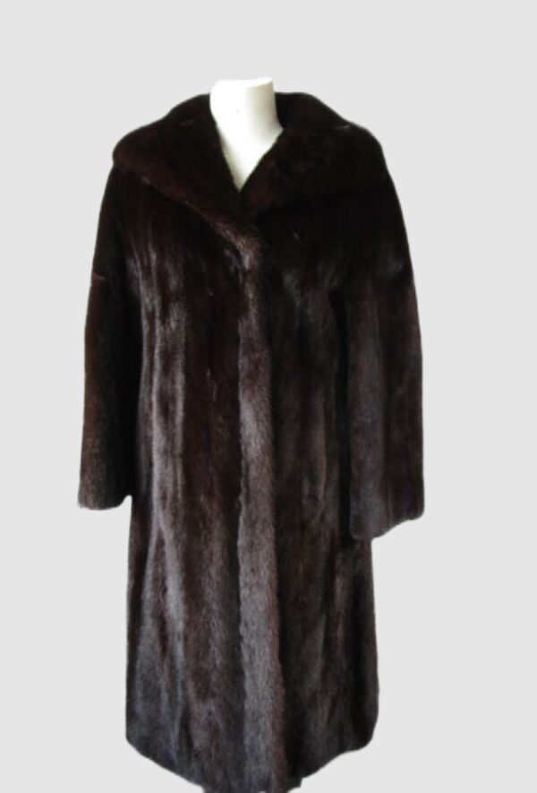 Mink Fur Coat Jacket MINT Women's  Sz 4/6 Canadian Dark Ranch Natural