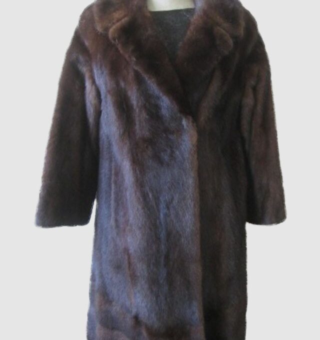 Mink Fur Coat Jacket Women’s Sz 8 Canadian Mink Pristine