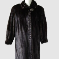 Mink Fur Coat MINT Women's Sz 8/10 Natural Dark Ranch