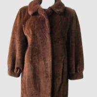 Sheared Raccoon Fur Coat Jacket Women's Sz 8 SUPERB