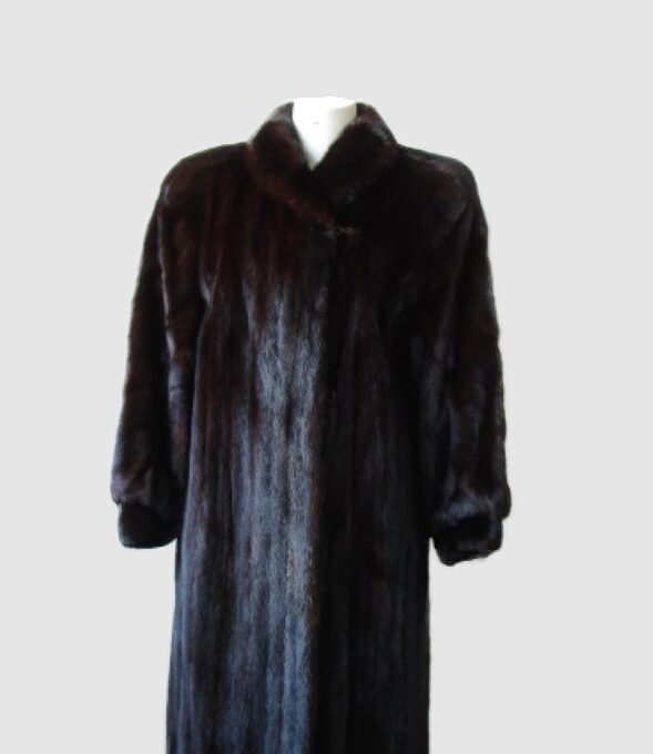 Mink Fur Coat Jacket MINT Women’s Sz 10 Dark Ranch Mink