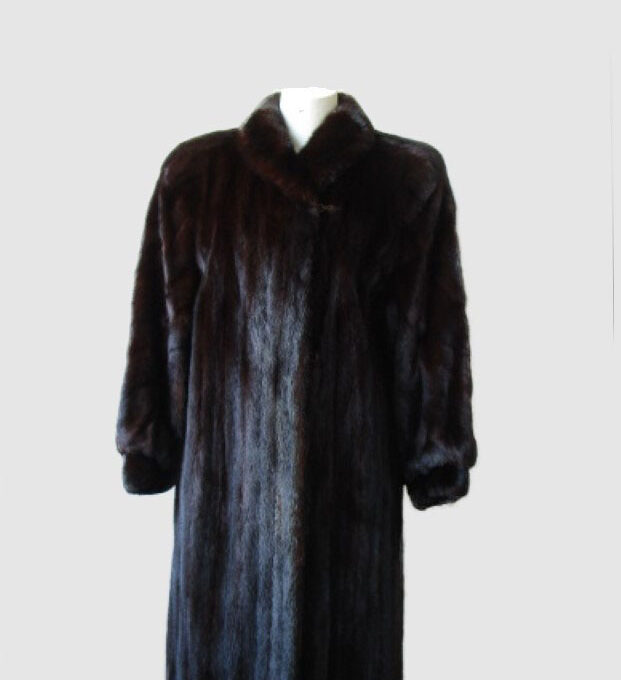 Mink Fur Coat Jacket MINT Women’s Sz 10 Dark Ranch Mink