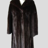 Mink Fur Coat Jacket MINT Women's  Sz 4/6 Canadian Dark Ranch Natural