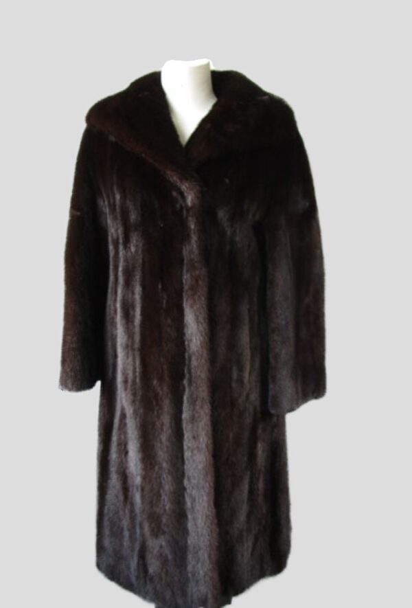 Mink Fur Coat Jacket MINT Women's  Sz 4/6 Canadian Dark Ranch Natural