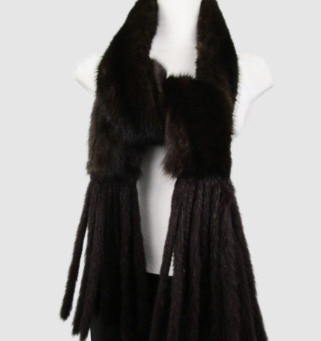 Russian Sable Fur Scarf Unisex Women Men New