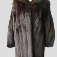 Mink Fur Coat Jacket MINT Women’s Sz 12 Dark Ranch Mink