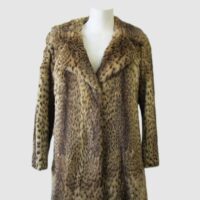 Vintage Genuine Spotted Fur Coat Jacket MINT Sz 6