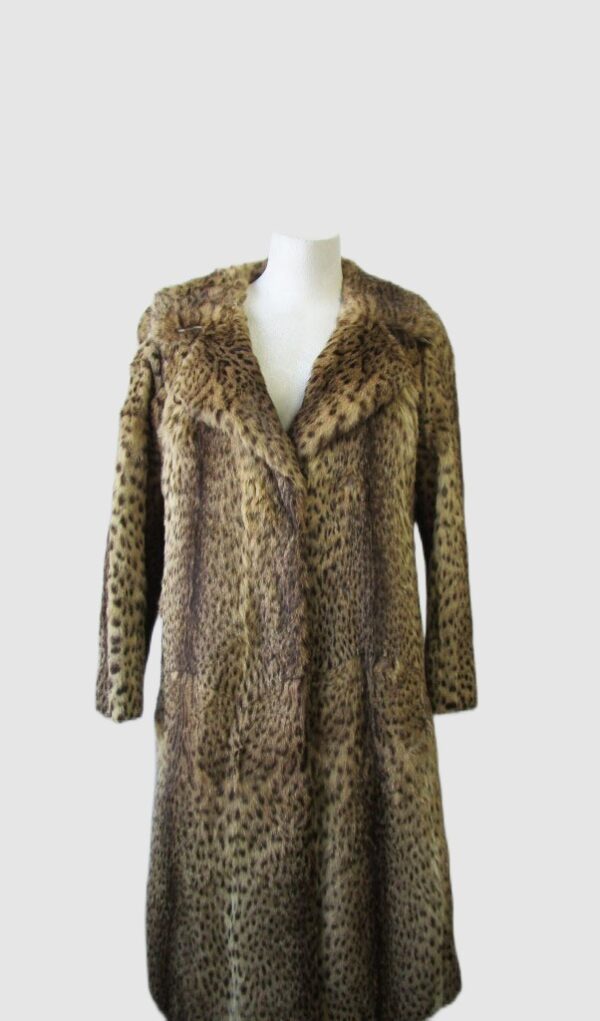 Vintage Genuine Spotted Fur Coat Jacket MINT Sz 6