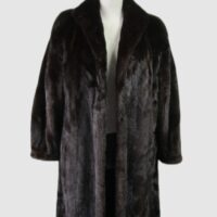 Canadian Natural Dark Ranch Mink Fur Coat Jacket MINT Sz 10/12 M