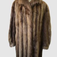 Women's Sz 10 /12 Beaver Fur Coat Jacket MINT Woman