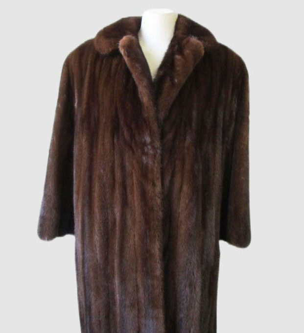 Women's Sz 12 M Natural Demi-Buff Mink Fur Coat Jacket MINT+ Woman