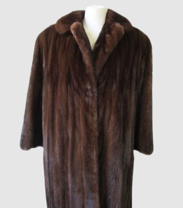 Women's Sz 12 M Natural Demi-Buff Mink Fur Coat Jacket MINT+ Woman