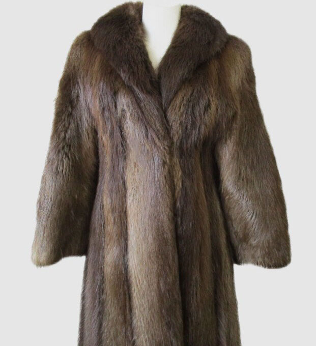 Women's Sz 6 Beaver Fur Coat Jacket MINT+ Woman