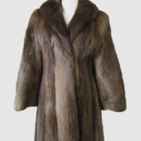 Women's Sz 6 Beaver Fur Coat Jacket MINT+ Woman