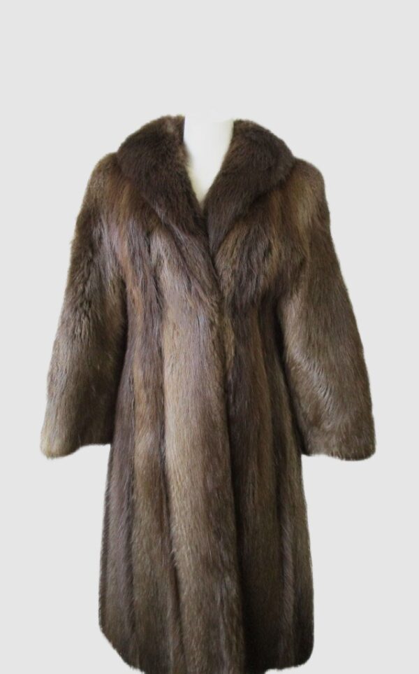 Women's Sz 6 Beaver Fur Coat Jacket MINT+ Woman