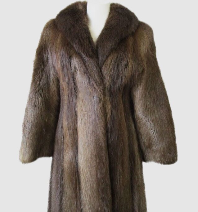 Women's Sz 6 Beaver Fur Coat Jacket MINT+ Woman