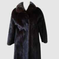 Natural Dark Ranch Mink Fur Coat Jacket MINT+ Woman Sz 6 S