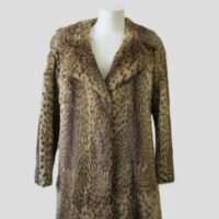 Vintage Genuine Spotted Fur Coat Jacket MINT Sz 6