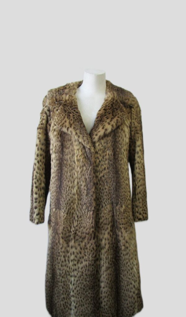 Vintage Genuine Spotted Fur Coat Jacket MINT Sz 6